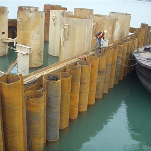 阳江钢护筒现场安装